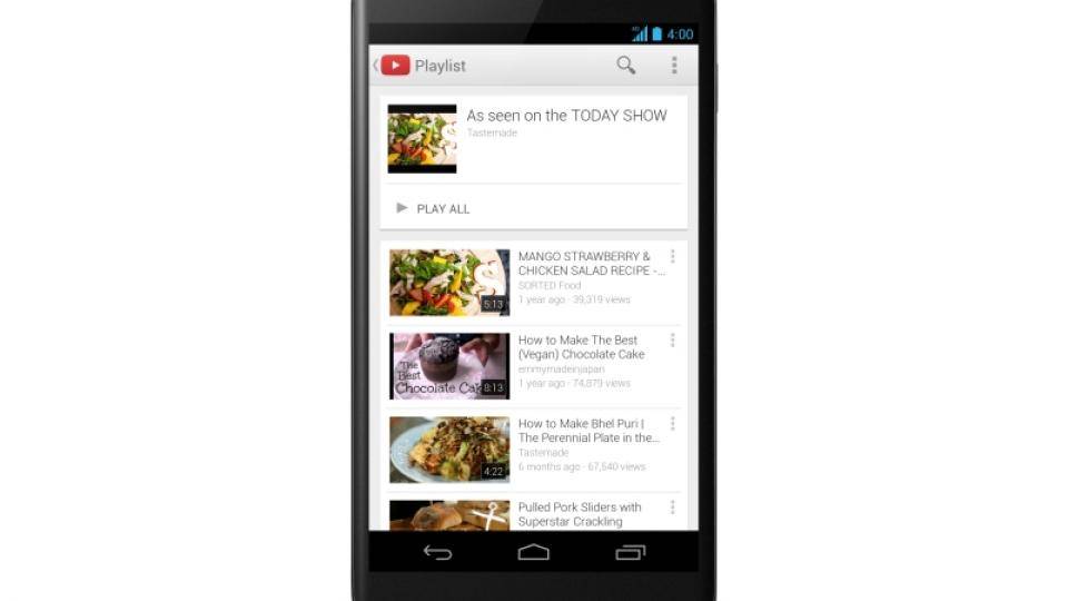 YouTube to add offline viewing to mobile apps in November